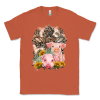 Copper Western Pigs with Crosses Classic Tee - LillyAllenDesigns