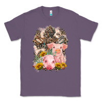 Lavender Western Pigs with Crosses Classic Tee - LillyAllenDesigns