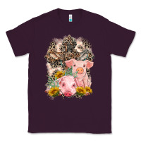 Plum Western Pigs with Crosses Classic Tee - LillyAllenDesigns
