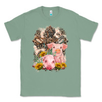 Sage Western Pigs with Crosses Classic Tee - LillyAllenDesigns