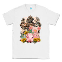 White Western Pigs with Crosses Classic Tee - LillyAllenDesigns