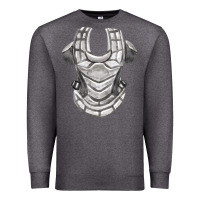 Charcoal Heather Chest Protector Fa Element Premium Sweatshirt - FaDigitalArtStudio