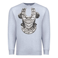 Heather Grey Chest Protector Fa Element Premium Sweatshirt - FaDigitalArtStudio