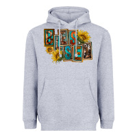 Heather Grey Western Blessed Heavyweight Hoodie - FaDigitalArtStudio