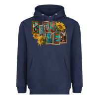 Navy Western Blessed Heavyweight Hoodie - FaDigitalArtStudio