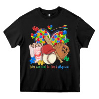 Black take me out to the ballgame  autism baseball Heavy Core Tee - MaliasSmallBusiness
