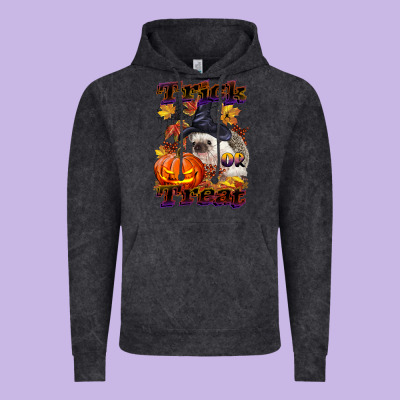 Halloween Hedgehog Trick Or Treat Vintage Hoodie Designed By Lillyallendesigns