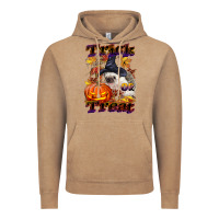 Vintage Coffee Halloween Hedgehog Trick Or Treat Vintage Hoodie - LillyAllenDesigns