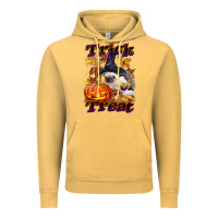 Vintage Mustard Halloween Hedgehog Trick Or Treat Vintage Hoodie - LillyAllenDesigns