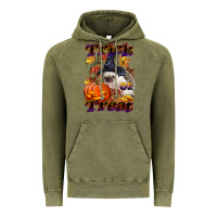 Vintage Olive Halloween Hedgehog Trick Or Treat Vintage Hoodie - LillyAllenDesigns