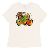 Bone juneteenth hearts Ladies Tee - MaliasSmallBusiness