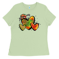 Matcha juneteenth hearts Ladies Tee - MaliasSmallBusiness