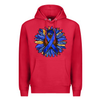 Cardinal Colon Cancer Awareness sunflower Premium Hoodie - RanaPortraitStore