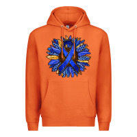 Carrot Colon Cancer Awareness sunflower Premium Hoodie - RanaPortraitStore