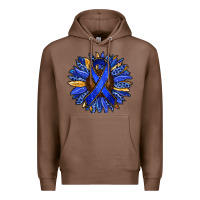 Chestnut Colon Cancer Awareness sunflower Premium Hoodie - RanaPortraitStore