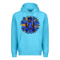 Colon Cancer Awareness Sunflower Premium Hoodie | Teevron