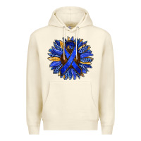 Sandshell Colon Cancer Awareness sunflower Premium Hoodie - RanaPortraitStore