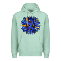 Seafoam Colon Cancer Awareness sunflower Premium Hoodie - RanaPortraitStore