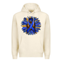 Tofu Colon Cancer Awareness sunflower Premium Hoodie - RanaPortraitStore