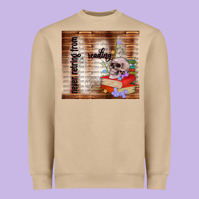Never Retring From Reading Heavyweight Sweatshirt Designed By Tumblerdesignbyshophia