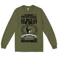 Army Green NOVEMBER Long Sleeve Tee - Bettercallsaul