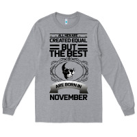 Heather Grey NOVEMBER Long Sleeve Tee - Bettercallsaul
