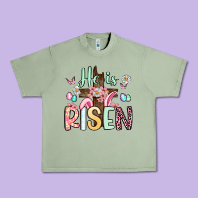 He Is Risen Urban Heavy Tee Designed By Artiststas