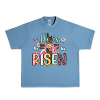 Pebble Blue he is risen Urban Heavy Tee - Artiststas