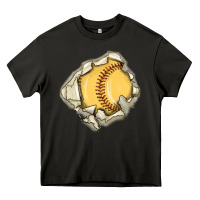 Asphalt softball Heavy Core Tee - MaliasSmallBusiness