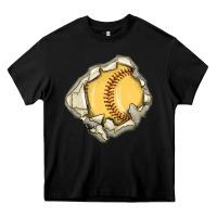 Black softball Heavy Core Tee - MaliasSmallBusiness