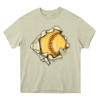 Mossy softball Heavy Core Tee - MaliasSmallBusiness