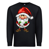 Black santa gnomes Premium Sweatshirt - FaDigitalArtStudio