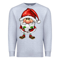 Heather Grey santa gnomes Premium Sweatshirt - FaDigitalArtStudio