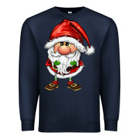 Navy santa gnomes Premium Sweatshirt - FaDigitalArtStudio