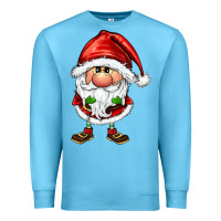 Ocean Blue santa gnomes Premium Sweatshirt - FaDigitalArtStudio
