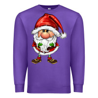 Purple santa gnomes Premium Sweatshirt - FaDigitalArtStudio
