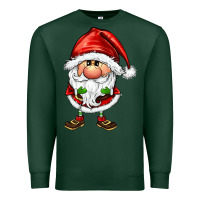 Sports Green santa gnomes Premium Sweatshirt - FaDigitalArtStudio