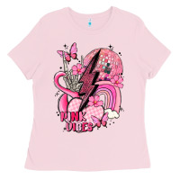 Bubblegum Pink pink vibes Ladies Tee - MaliasSmallBusiness