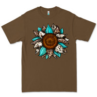 Cacao sunflower cowhide Premium Tee - JahusDesignShop
