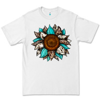 White sunflower cowhide Premium Tee - JahusDesignShop