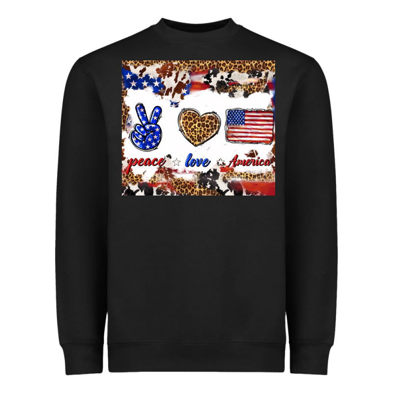 Peace Love America Heavyweight Sweatshirt by TumblerDesignByShophia | Teevron