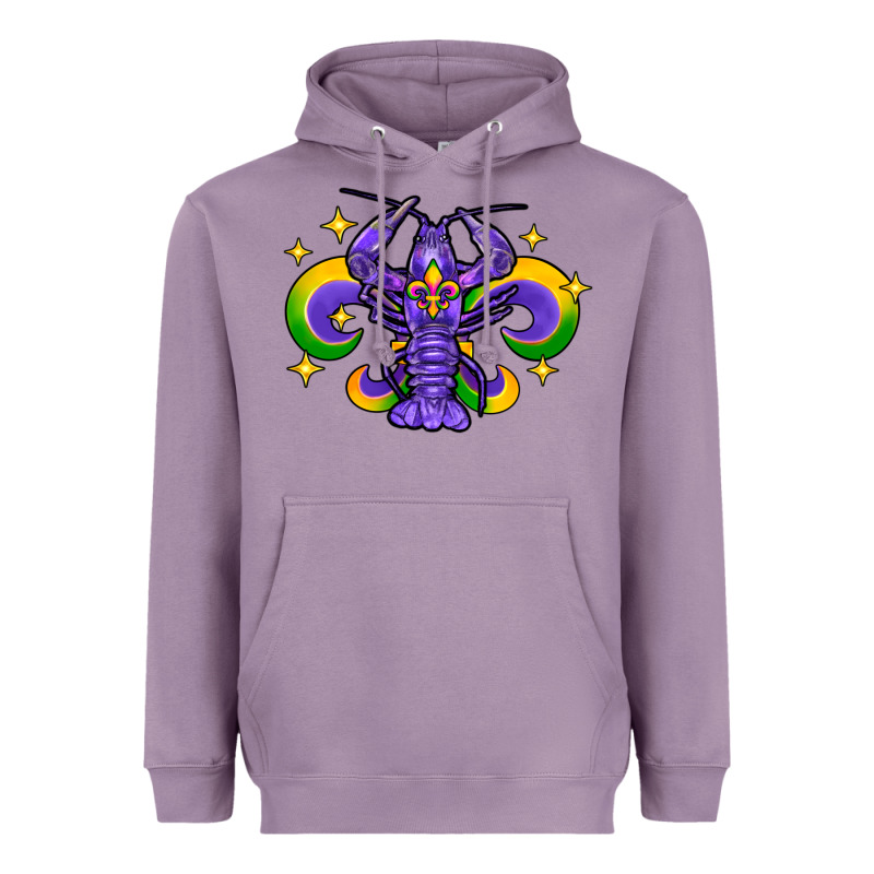 Mardi Gras Crawfish 2 Heavyweight Hoodie by FaDigitalArtStudio | Teevron