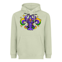 Matcha mardi gras crawfish 2 Heavyweight Hoodie - FaDigitalArtStudio