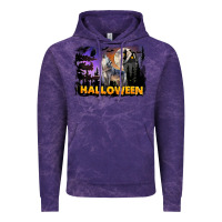 Cloud Purple Halloween Wolf Vintage Hoodie - LillyAllenDesigns