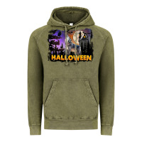 Vintage Olive Halloween Wolf Vintage Hoodie - LillyAllenDesigns