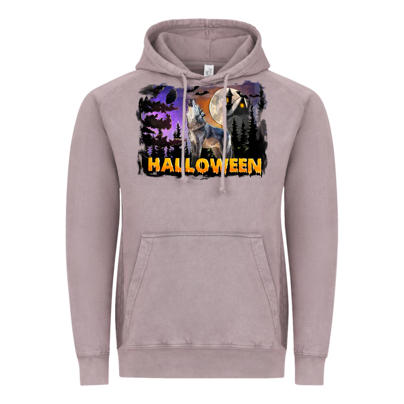 Halloween Wolf Vintage Hoodie by LillyAllenDesigns | Teevron