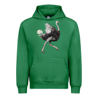 Emerald Ostrich Urban Hoodie - LillyAllenDesigns