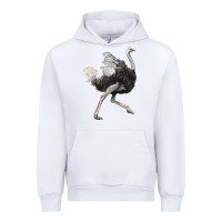 White Ostrich Urban Hoodie - LillyAllenDesigns