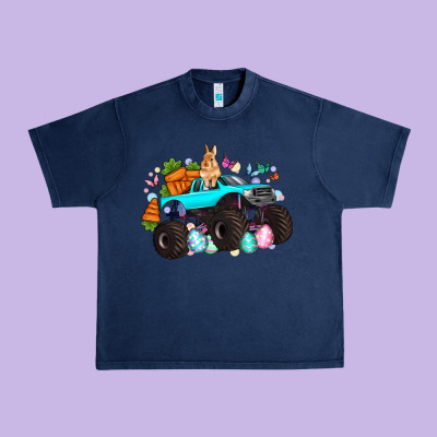 Monster Truck Easter Urban Heavy Tee Designed By Artiststas
