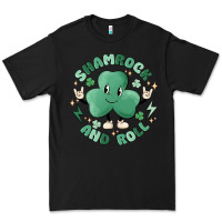 Black shamrock and roll Premium Tee - MaliasSmallBusiness